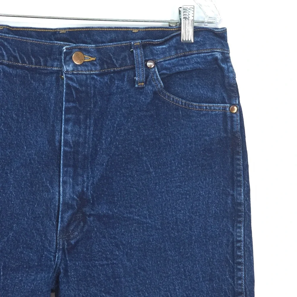 Vintage Wrangler Straight Leg‎ Jeans Men's 35x33 (38x34) Dark Wash Cowboy 937STR